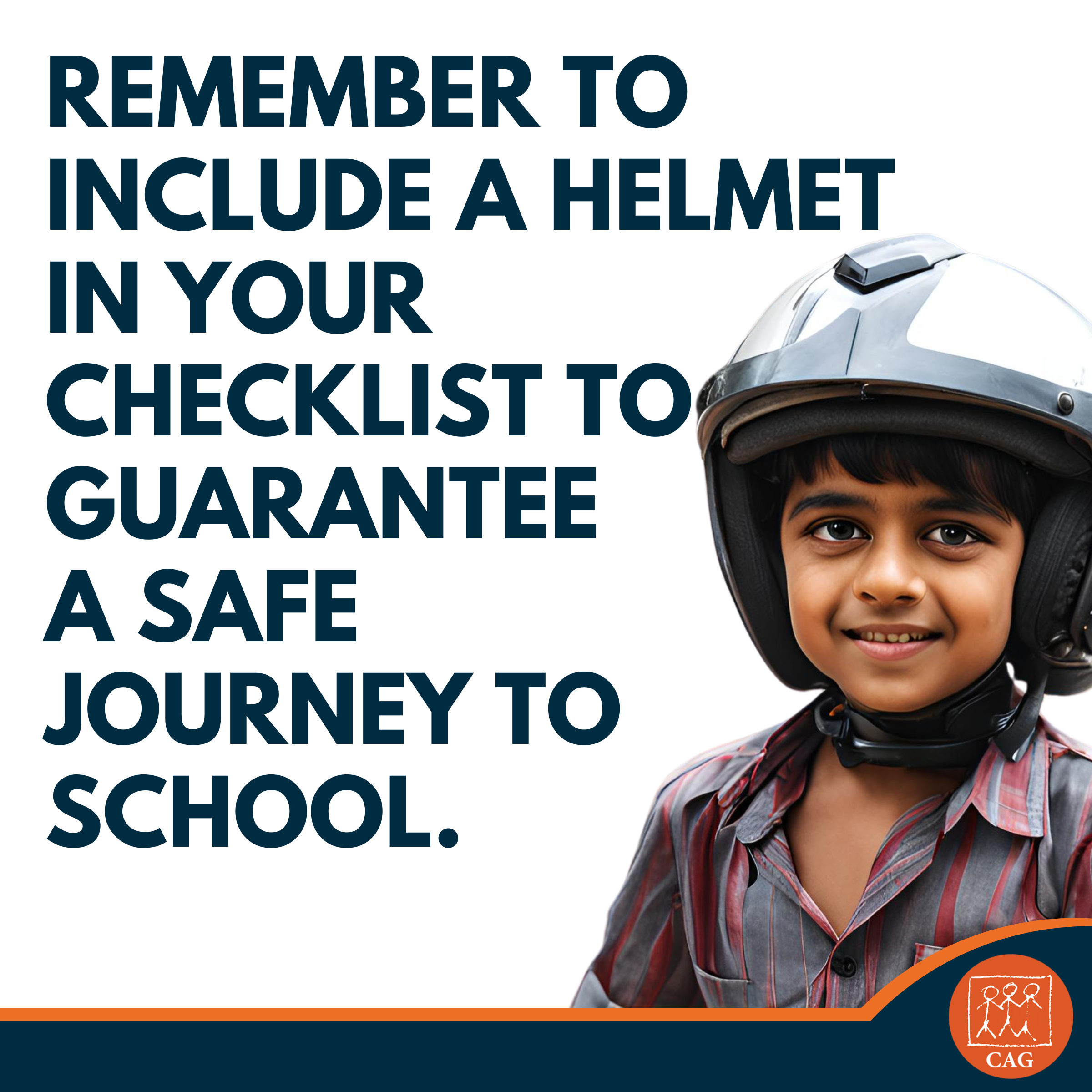 Road Safety - Prioritise children helmet | CAG